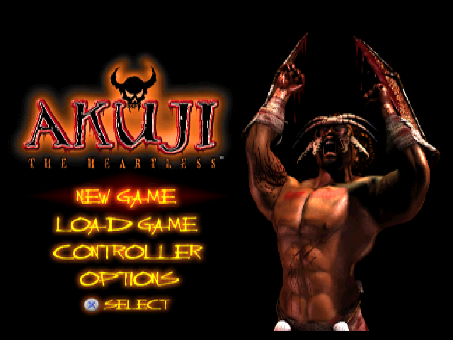 Akuji the Heartless — Title screen