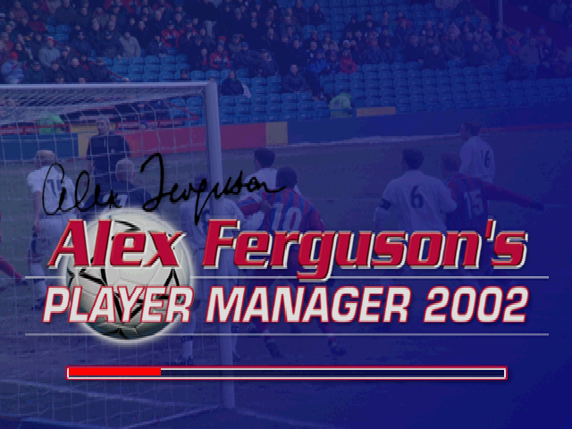 Alex Ferguson's Player Manager 2002 — Title screen