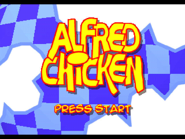 Alfred Chicken — Title screen