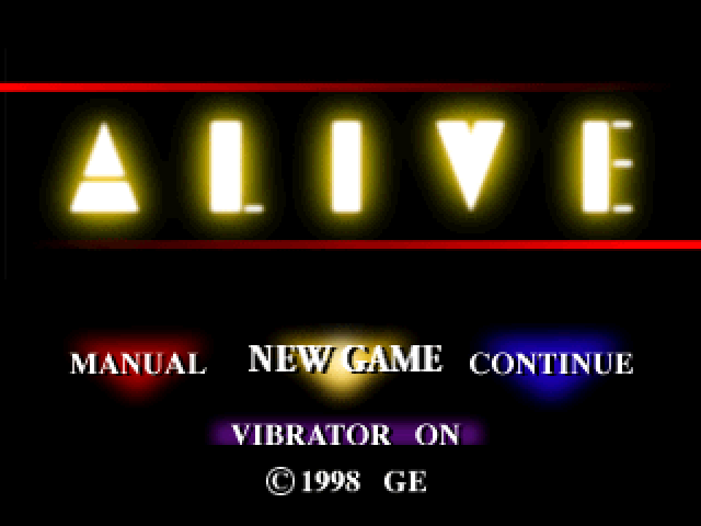 Alive — Title screen
