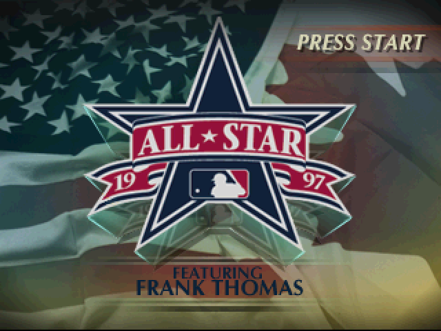 All-Star Baseball 97 featuring Frank Thomas — Title screen