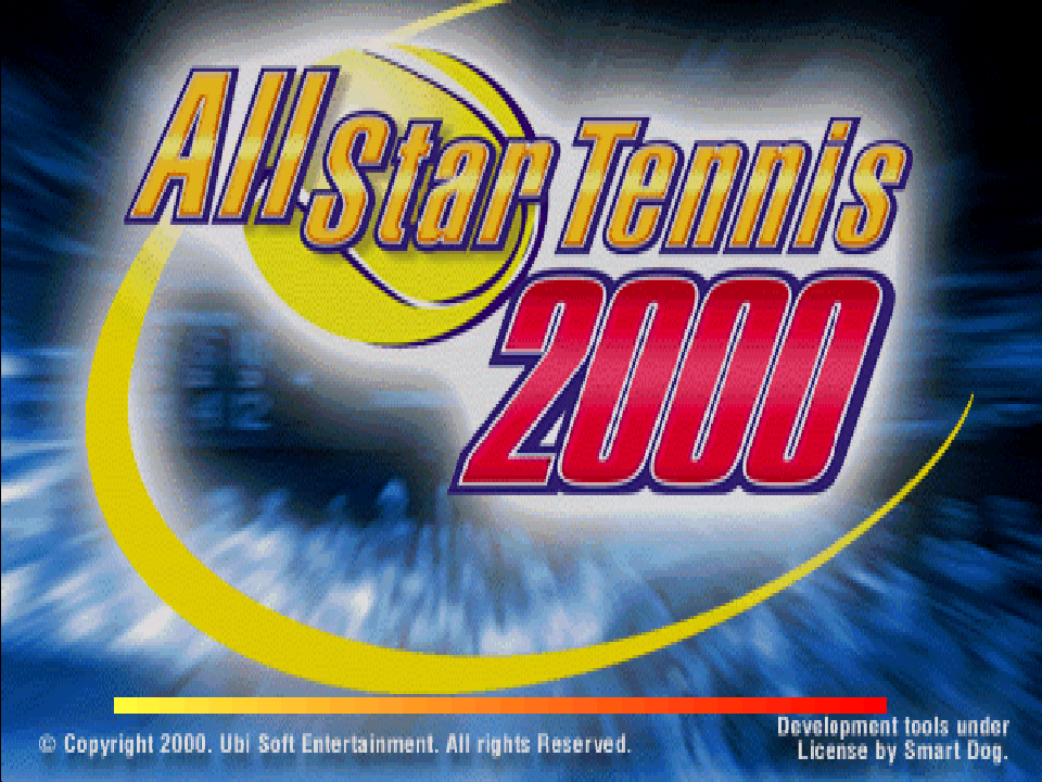 All Star Tennis 2000 — Title screen