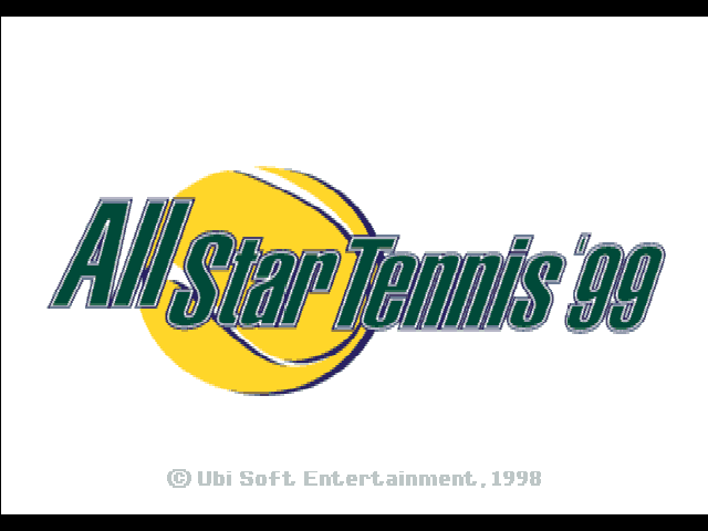 All Star Tennis '99 — Title screen
