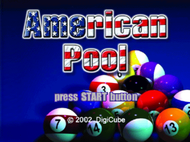 American Pool — Title screen