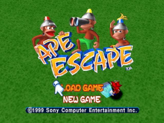 Ape Escape — Title screen