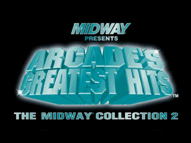Arcade's Greatest Hits : The Midway Collection 2 — Title screen
