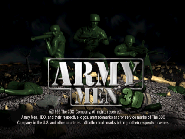 Army Men 3D — Title screen