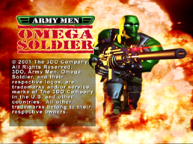 Army Men : Omega Soldier — Title screen