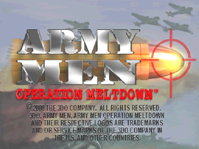 Army Men : Operation Meltdown — Title screen