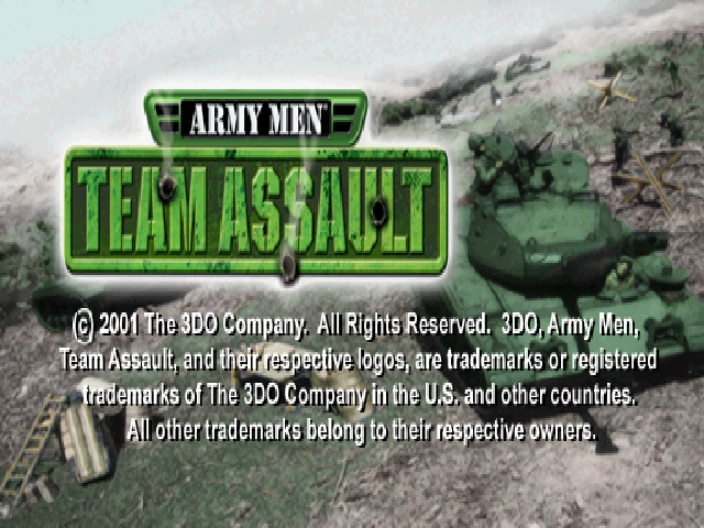 Army Men : Team Assault — Title screen