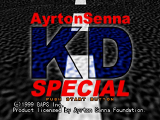 Ayrton Senna Kart Duel Special — Title screen