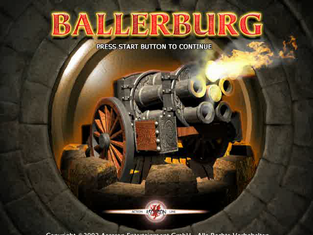 Ballerburg — Title screen