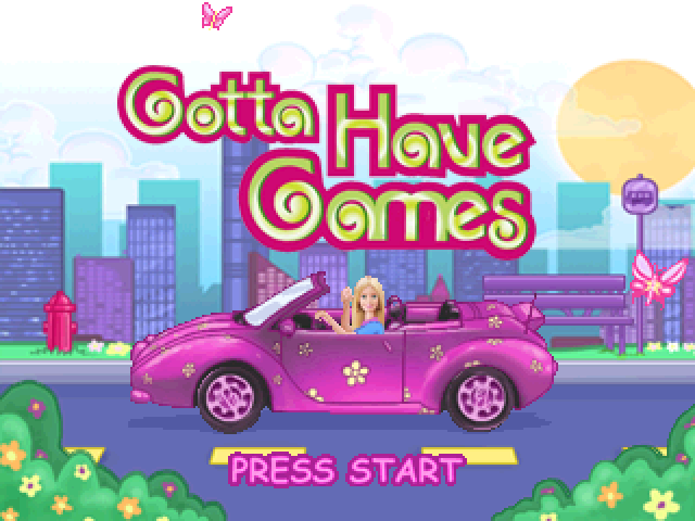 Barbie : Gotta Have Games — Title screen