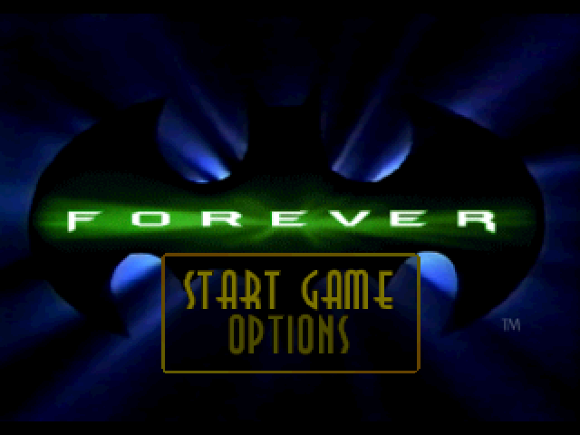 Batman Forever : The Arcade Game — Title screen