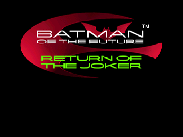 Batman of the Future : Return of the Joker — Title screen