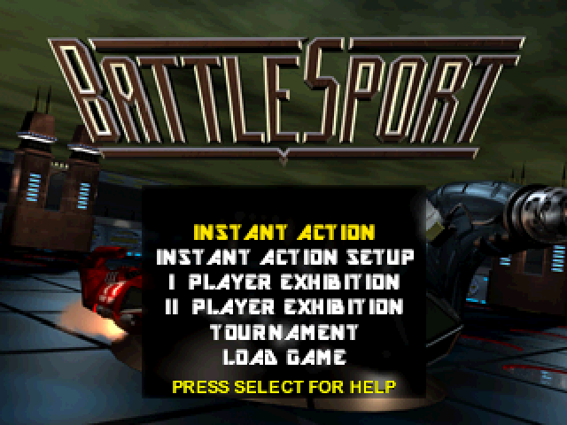 BattleSport — Title screen
