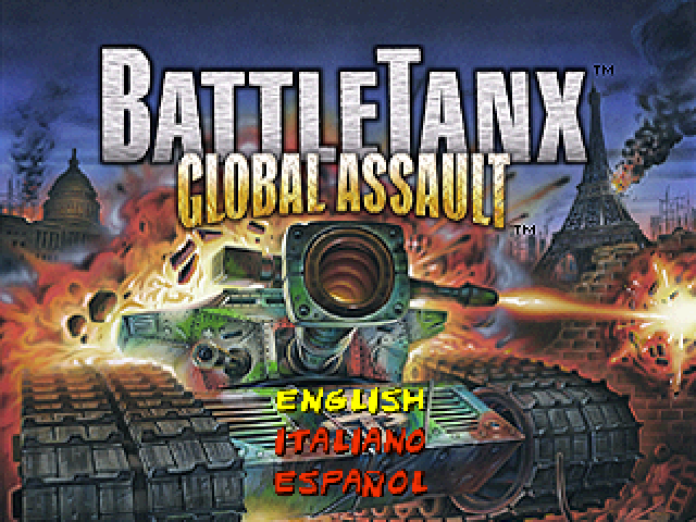 BattleTanx : Global Assault — Title screen