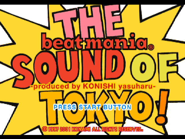 Beat Mania : The Sound of Tokyo — Title screen