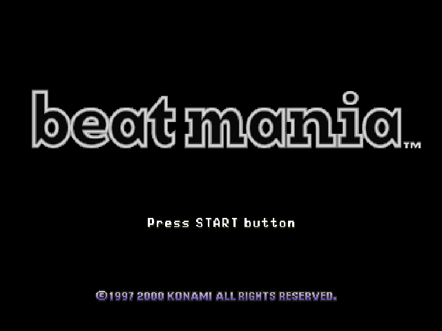 Beatmania — Title screen
