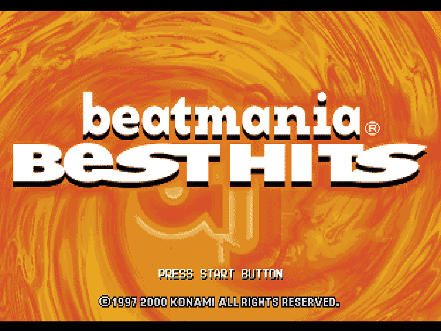 Beatmania Best Hits — Title screen
