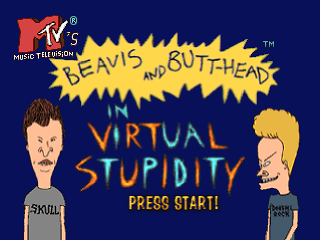Beavis and Butt-Head : Virtual Aho Shoukougun — Title screen