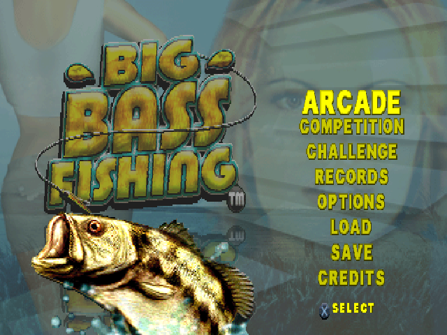 Big Bass Fishing — Title screen