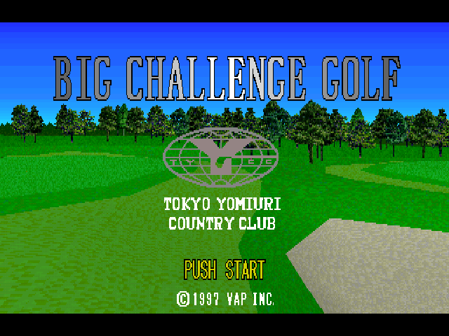 Big Challenge Golf : Tokyo Yomiuri Country Club Hen — Title screen