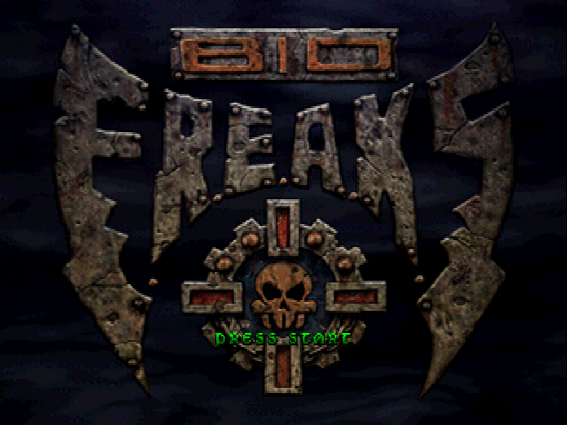 Bio F.R.E.A.K.S. — Title screen