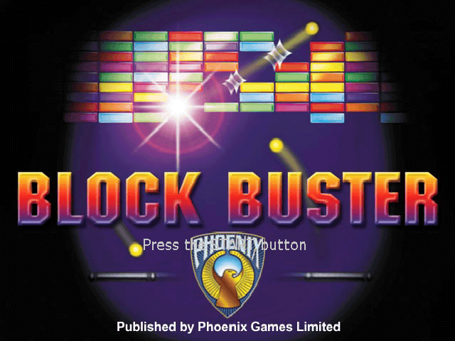 Block Buster — Title screen