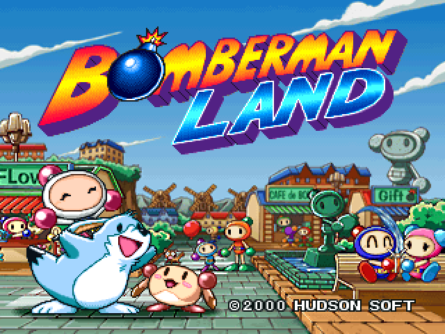 Bomberman Land — Title screen