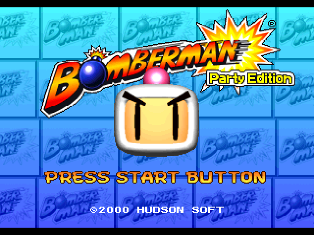 Bomberman : Party Edition — Title screen