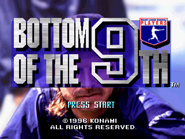 Bottom of the 9th — Title screen