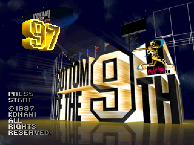 Bottom of the 9th '97 — Title screen