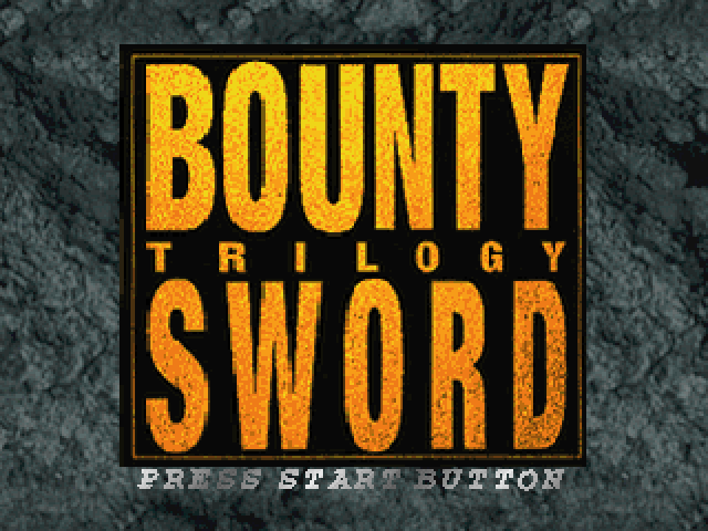 Bounty Sword First — Title screen