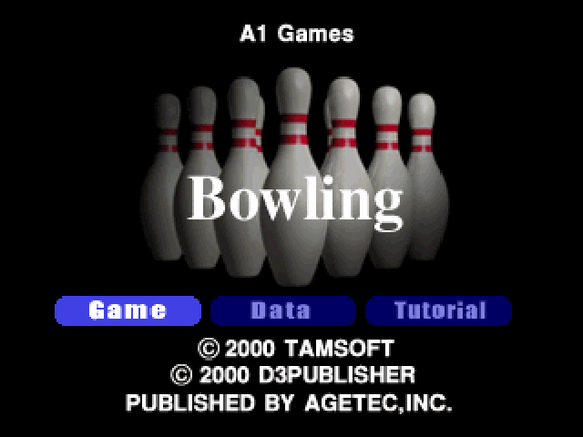 Bowling — Title screen