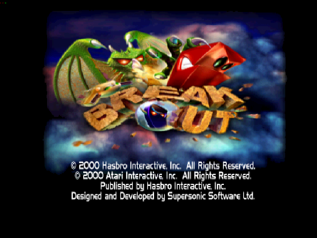 Breakout — Title screen