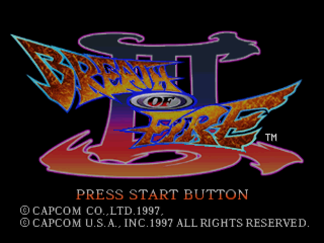 Breath of Fire III — Title screen