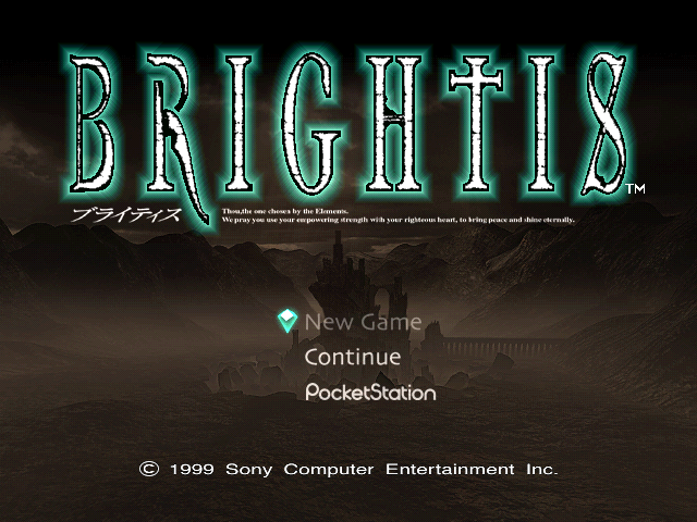 Brightis — Title screen
