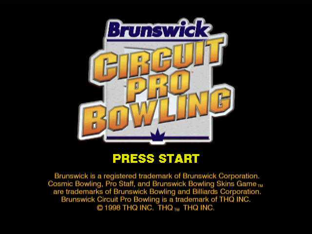 Brunswick Circuit Pro Bowling — Title screen