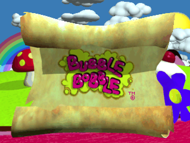 Bubble Bobble also featuring Rainbow Islands — Title screen