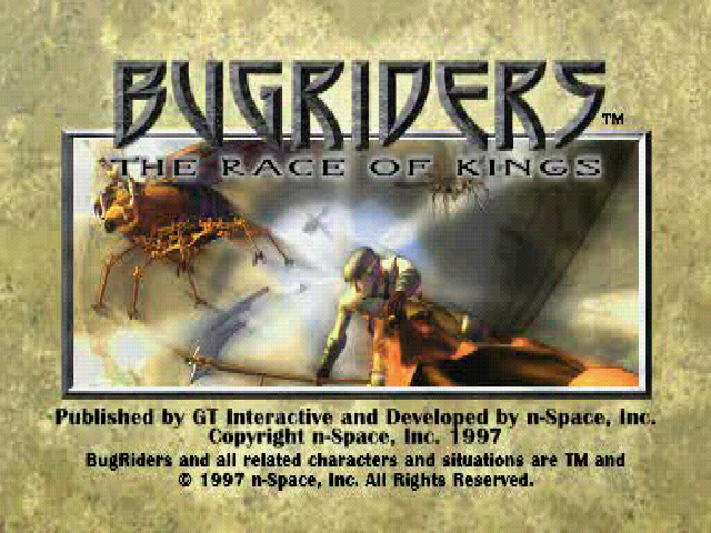 Bugriders : The Race of Kings — Title screen