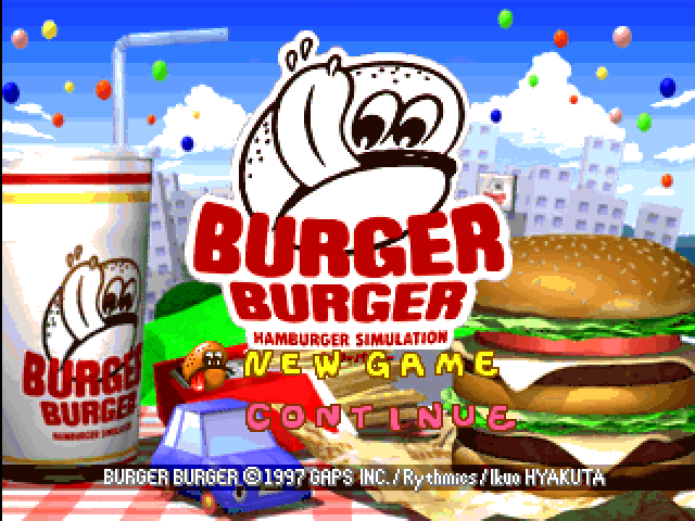 Burger Burger : Hamburger Simulation — Title screen