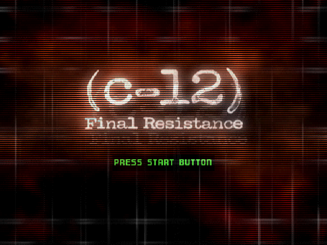 C-12 : Final Resistance — Title screen