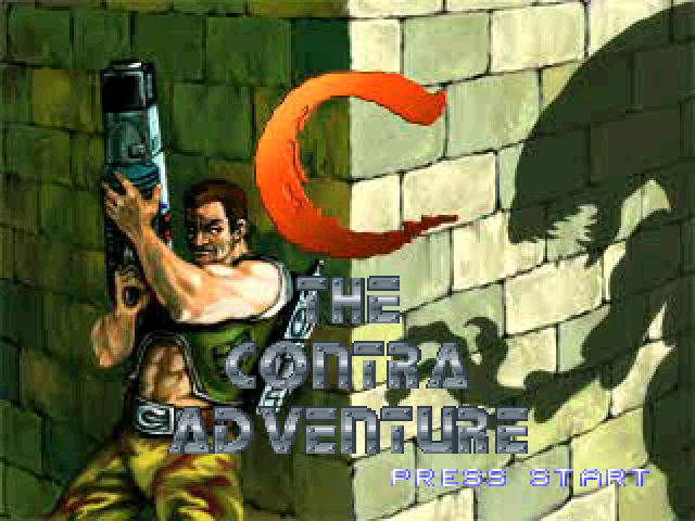 C : The Contra Adventure — Title screen