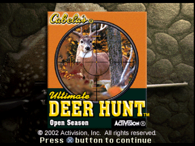 Cabela's Ultimate Deer Hunt : Open Season — Title screen