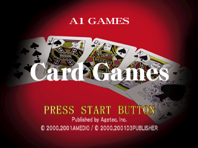 Card Games — Title screen