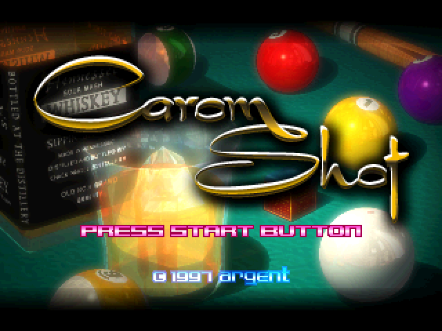 Carom Shot — Title screen