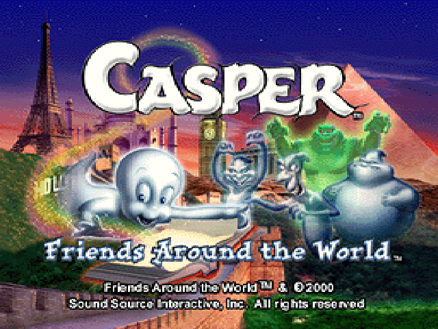 Casper : Friends Around the World — Title screen