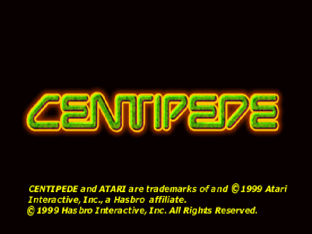 Centipede — Title screen