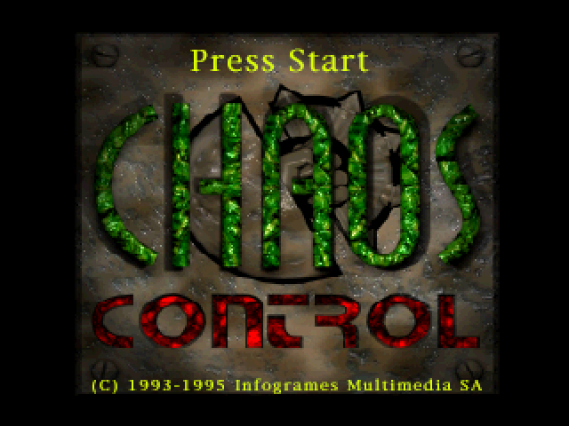 Chaos Control — Title screen